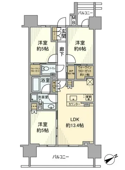 ザ・パークハウス中野富士見町 1103