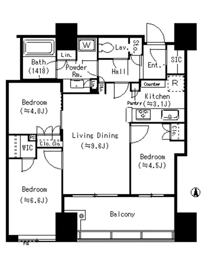 パークタワー錦糸町 17F