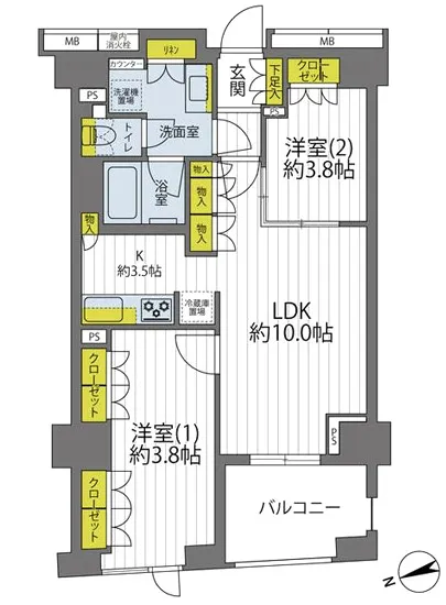 イニシアイオ新宿夏目坂 202