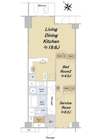 オープンレジデンシア神楽坂ウエストテラス 2F