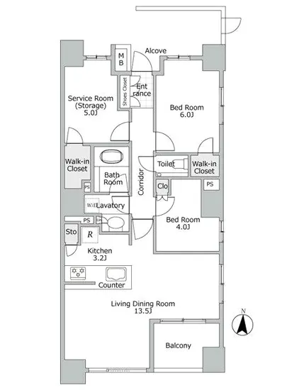 グランスイート神楽坂ピアース N-7F