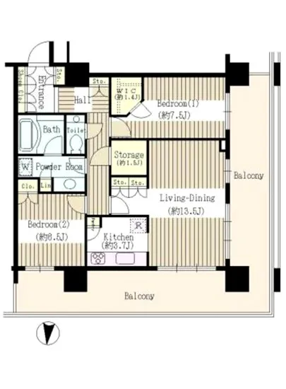 アーバンドックパークシティ豊洲タワー B-2801