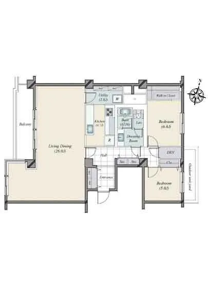 高輪パークマンション 6F