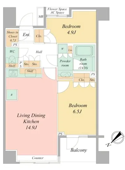 ハウスコート築地 1306