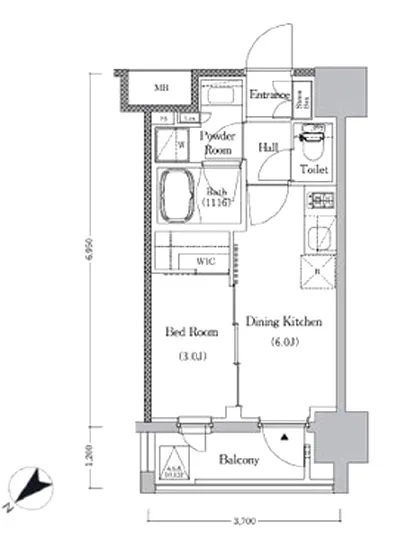 プライマルイプセ池尻大橋 1007