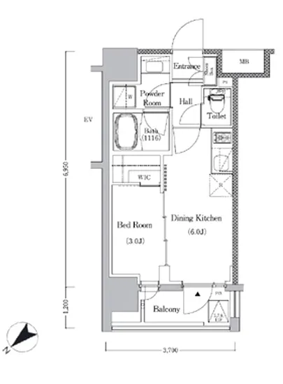 プライマルイプセ池尻大橋 1008