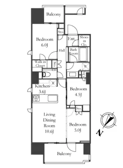 プレミスト日本橋浜町公園 2F