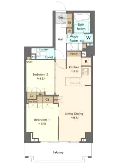 パークホームズ月島二丁目 4F