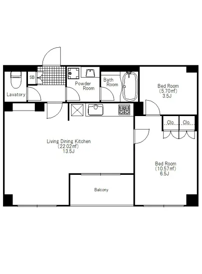 フレンシア田端道灌山 1F