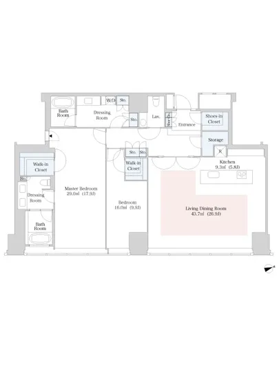 セントラルパークタワー・ラ・トゥール新宿 3512