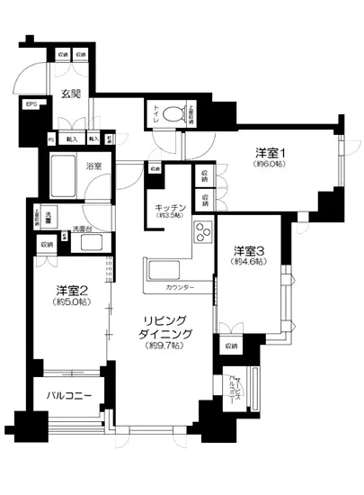 クレヴィア文京関口 3F