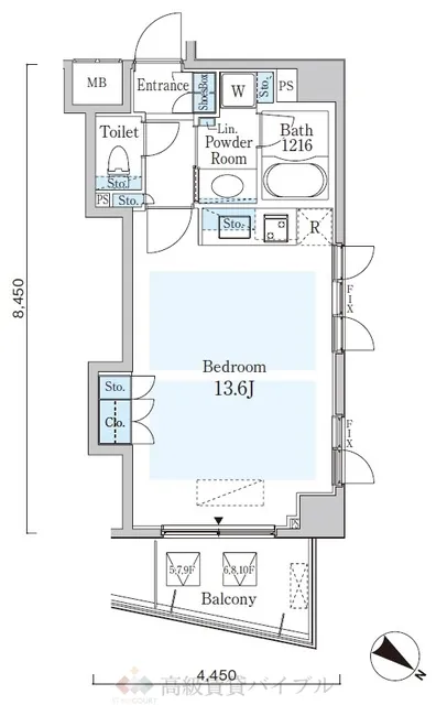 オーキッドレジデンス六本木 801