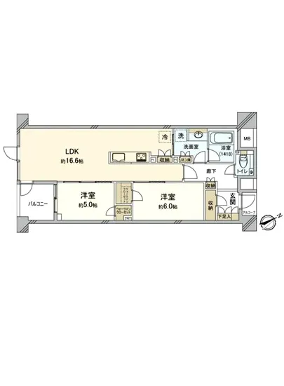 ファインレジデンス三田 2F