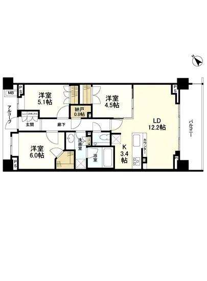 ザ・パークハウス学芸大学四季の杜 4F