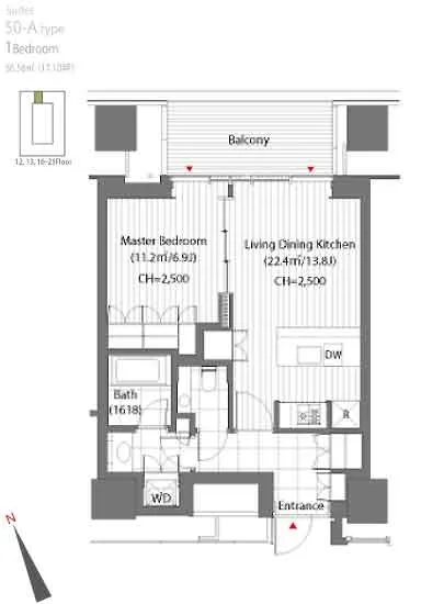 虎ノ門ヒルズレジデンシャルタワー 2412