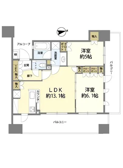 リストレジデンス新御徒町 5F