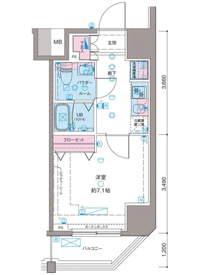 ガリシア新宿ノース2 1001