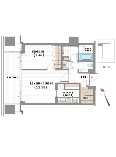 虎ノ門ヒルズレジデンシャルタワー 2110