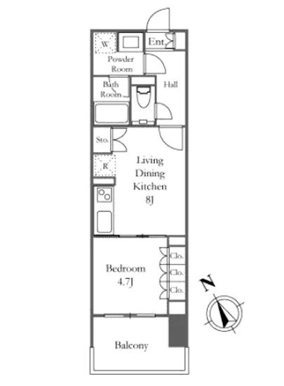 プラウド門前仲町ディアージュ 2F