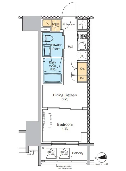 プラウドフラット日暮里 304