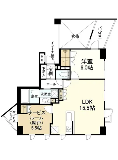 ザ・パームス千駄ヶ谷御苑の杜 3F