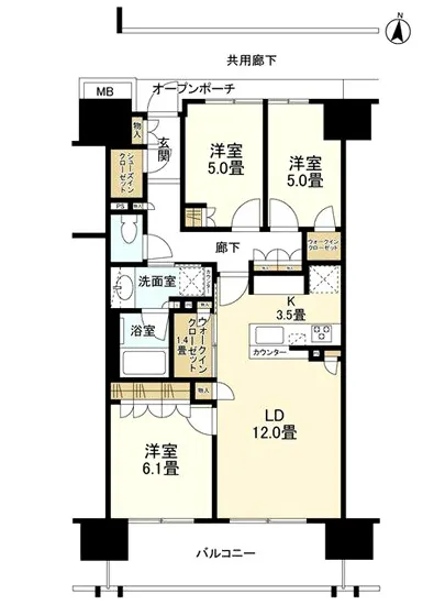 ブリリア辰巳キャナルテラス 2F