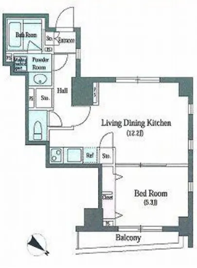 ルクレ八丁堀 605