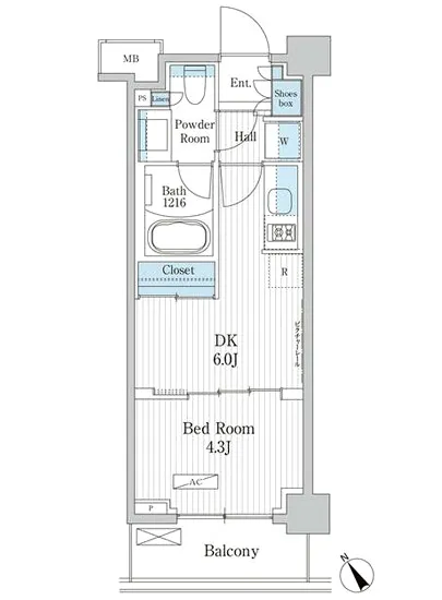パークアクシス門前仲町テラス 110