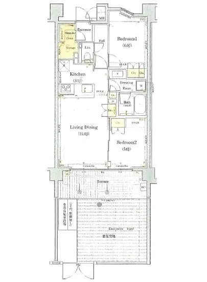 ザ・パームス祐天寺マスタープレイス 1F