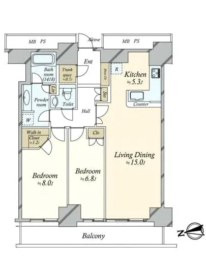 Wコンフォートタワーズウエスト 17F