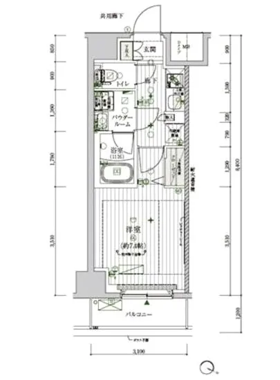 メインステージ北千住7 1302