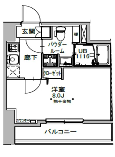 エスレジデンス八丁堀ウーナ 202