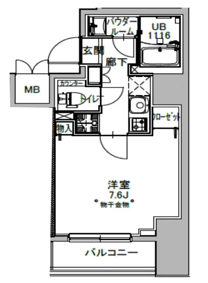 エスレジデンス八丁堀ウーナ 301