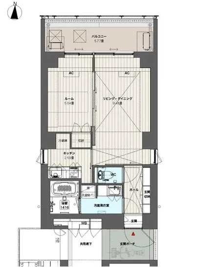 ルーチェヴィラ菊川 301