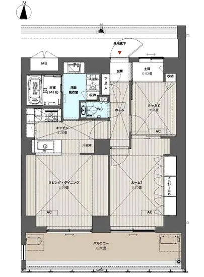 ルーチェヴィラ菊川 404