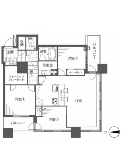 クレストプライムタワー芝 13F