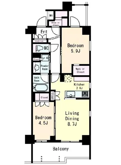 フレンシア目黒洗足 201