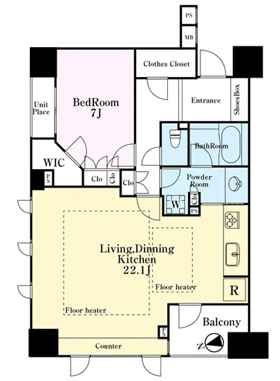 パークホームズセントラルシティ中央区湊 601
