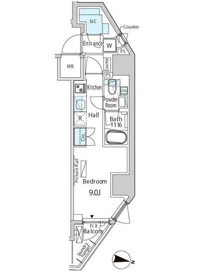 バウスフラッツ品川キャナルサイド 601