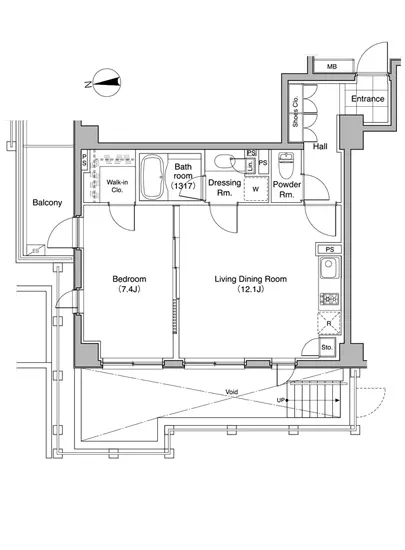 コートレアル三田綱町 205