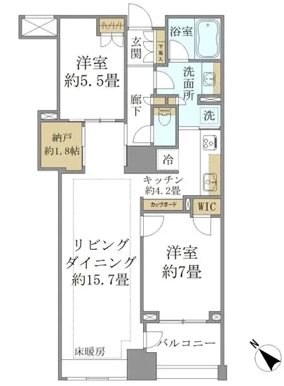 ブリリアウェリス月島 1306
