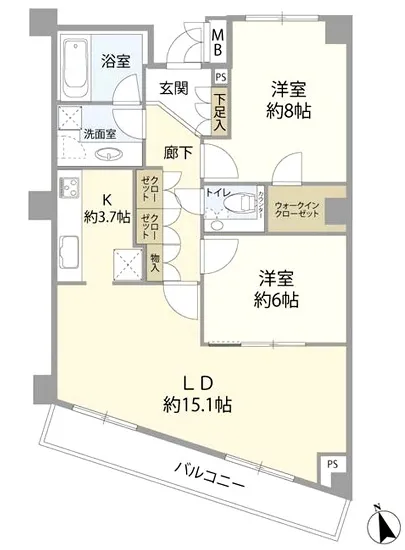 パークハウス外苑西 6F