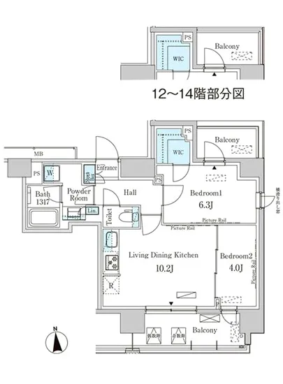 パークアクシス上野イースト 1404