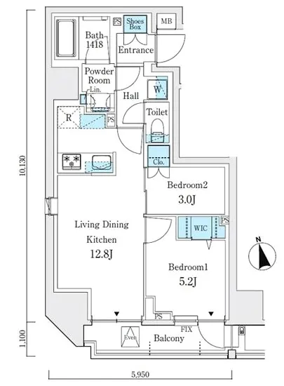 リビオメゾン上野松が谷 1101