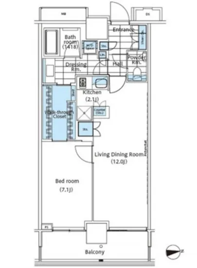 コンフォリア新宿イーストサイドタワー 1517