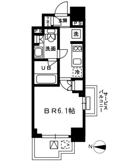 レジディア新宿イースト3 404