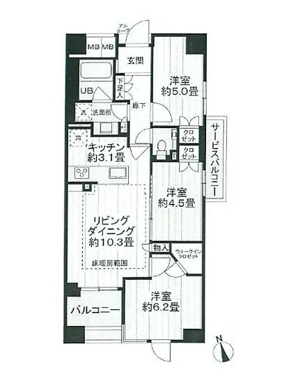 ファインレジデンス三田 3F