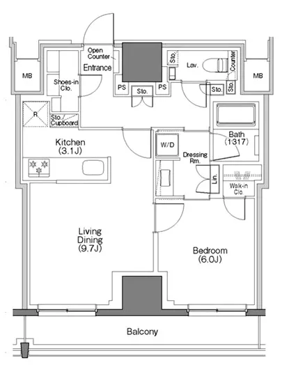 ザ・パークハビオSOHO大手町 1303