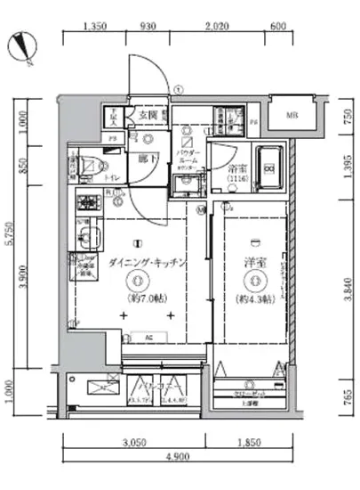 クオリタス浜田山 504