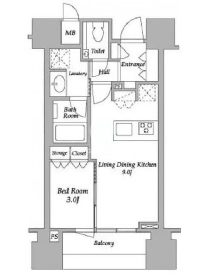 ザ・ミッドハウス新宿御苑 602